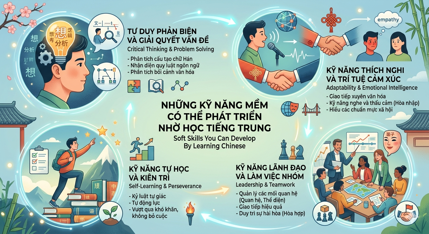 Những Kỹ Năng Mềm Có Thể Phát Triển Nhờ Học Tiếng Trung
