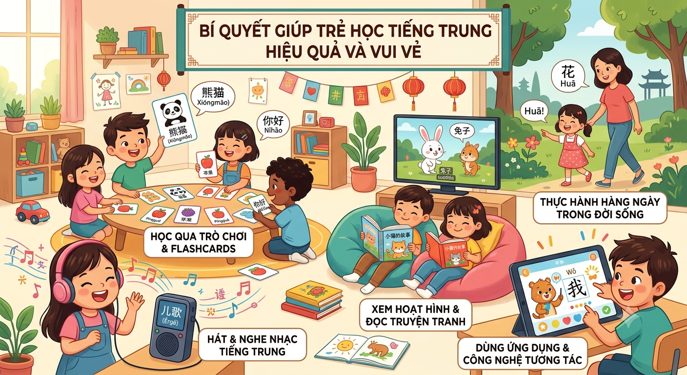 Bí Quyết Giúp Trẻ Học Tiếng Trung Hiệu Quả Mà Không Áp Lực