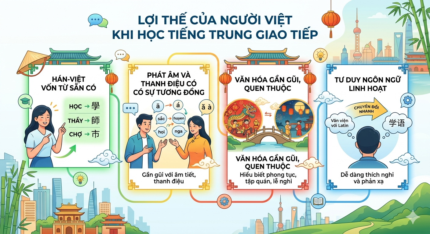 Lợi Thế Của Người Việt Khi Học Tiếng Trung Giao Tiếp