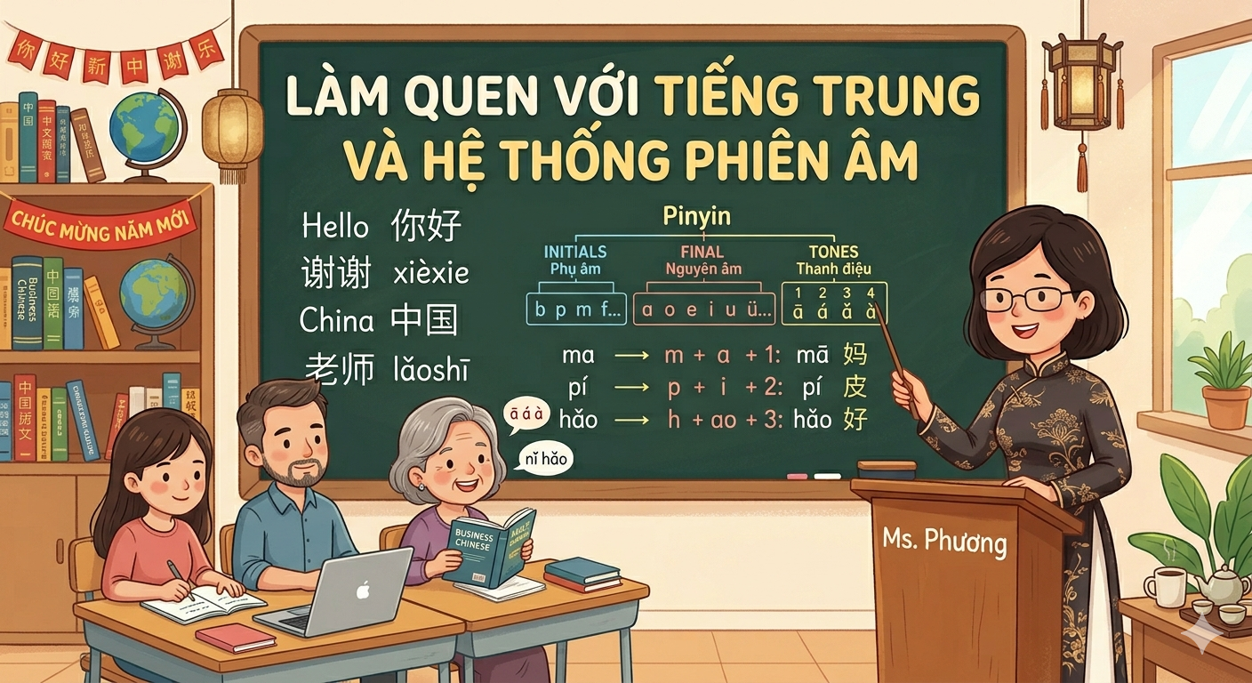 Làm chủ Pinyin và Hệ thống Thanh điệu