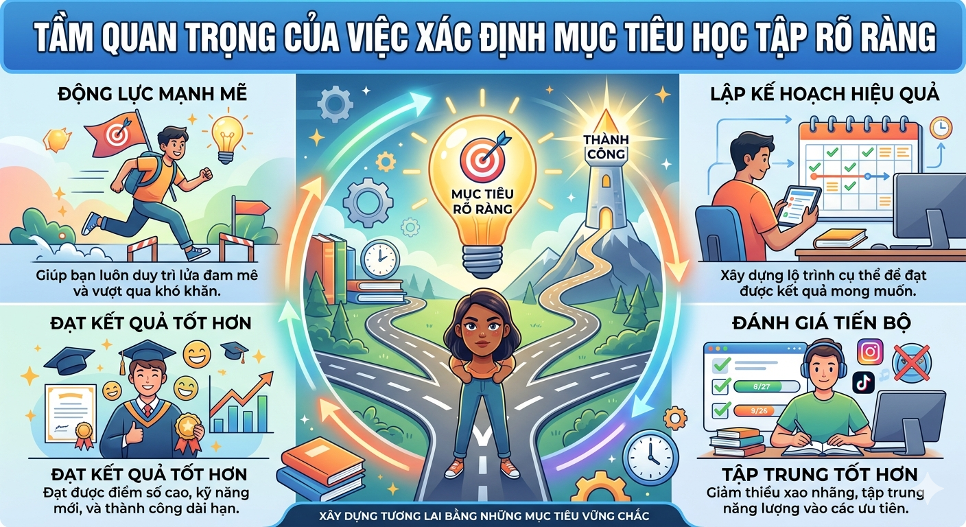 Tầm Quan Trọng Của Việc Xác Định Mục Tiêu Học Tập Rõ Ràng