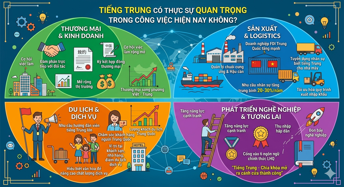 Tiếng Trung Có Thực Sự Quan Trọng Trong Công Việc Hiện Nay Không?