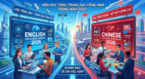 Nên Học Tiếng Trung Hay Tiếng Anh Trong Năm 2026? Ngành Nào Dễ Xin Việc Hơn?