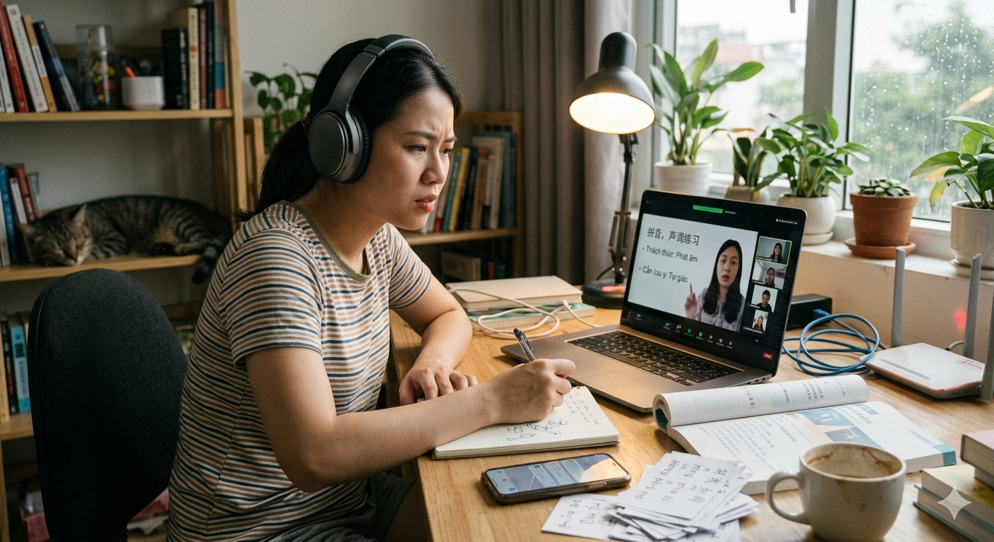 Những thách thức và điều cần lưu ý để học tiếng trung online hiệu quả