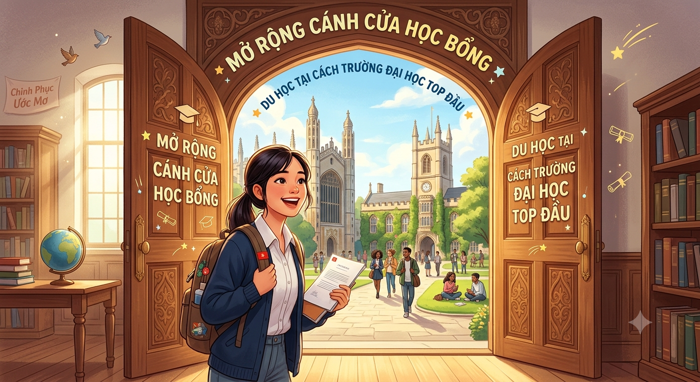 Mở rộng cánh cửa học bổng và du học tại các trường đại học top đầu