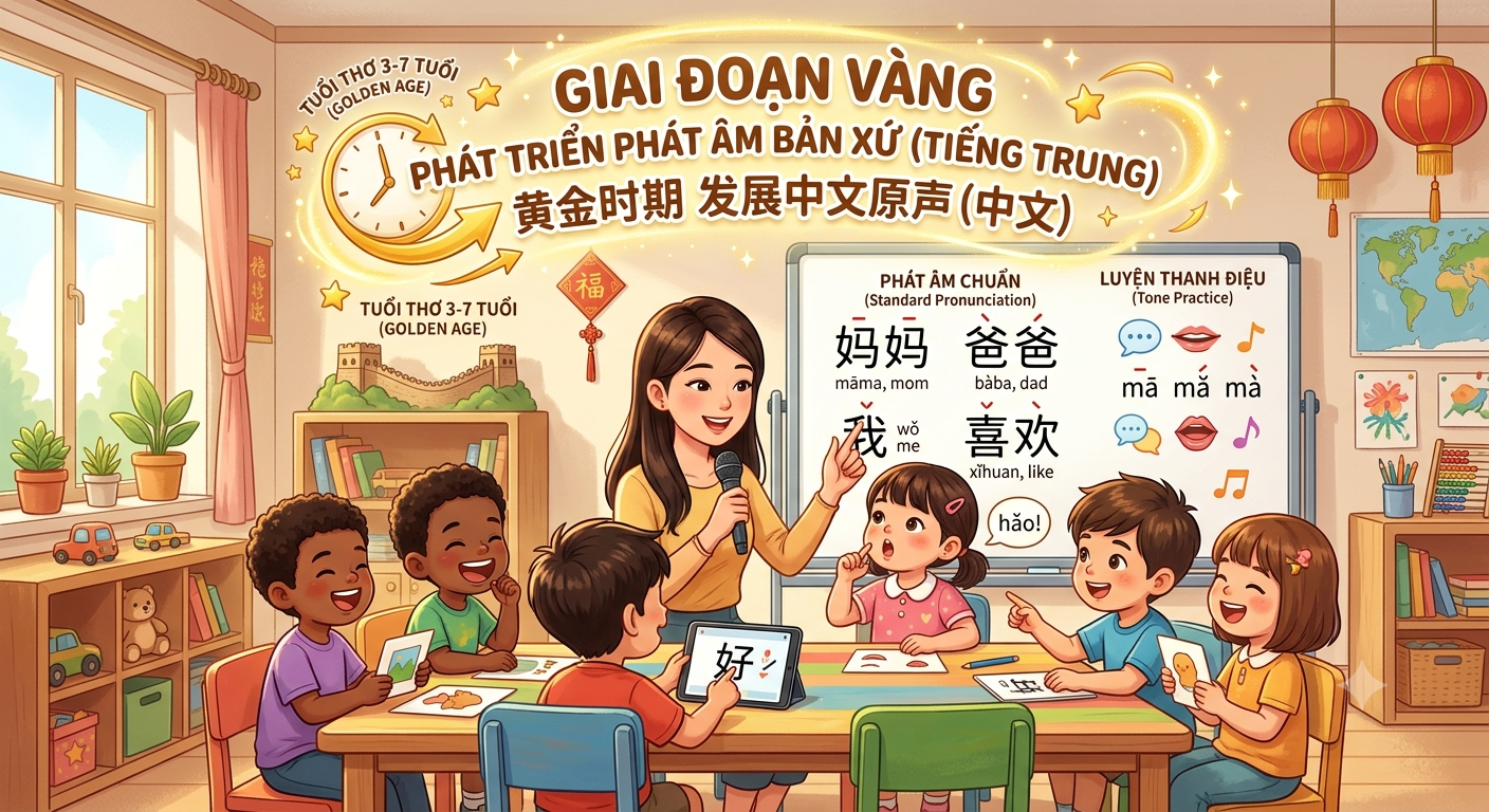 Tận dụng "giai đoạn vàng" để phát triển phát âm bản xứ