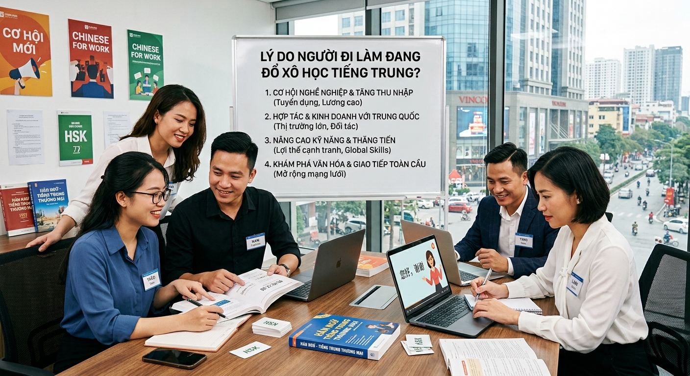 Vì Sao Nhiều Người Đi Làm Đang Đổ Xô Học Tiếng Trung?