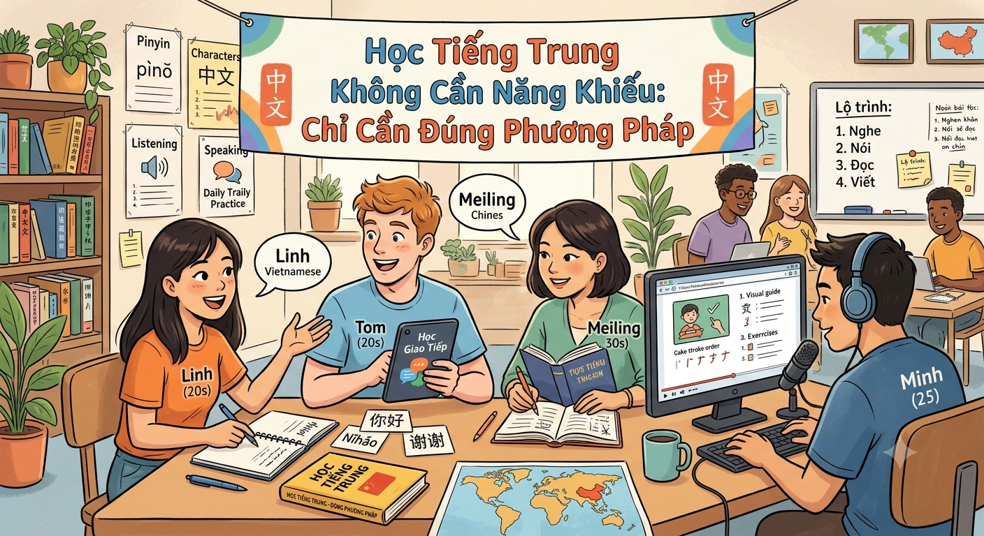 Học Tiếng Trung Không Cần Năng Khiếu: Chỉ Cần Đúng Phương Pháp