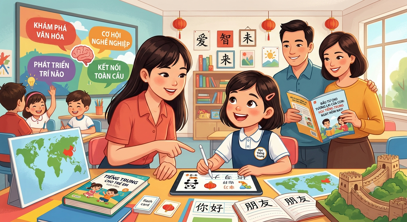 Vì Sao Phụ Huynh Nên Đầu Tư Cho Con Học Tiếng Trung Ngay Hôm Nay?
