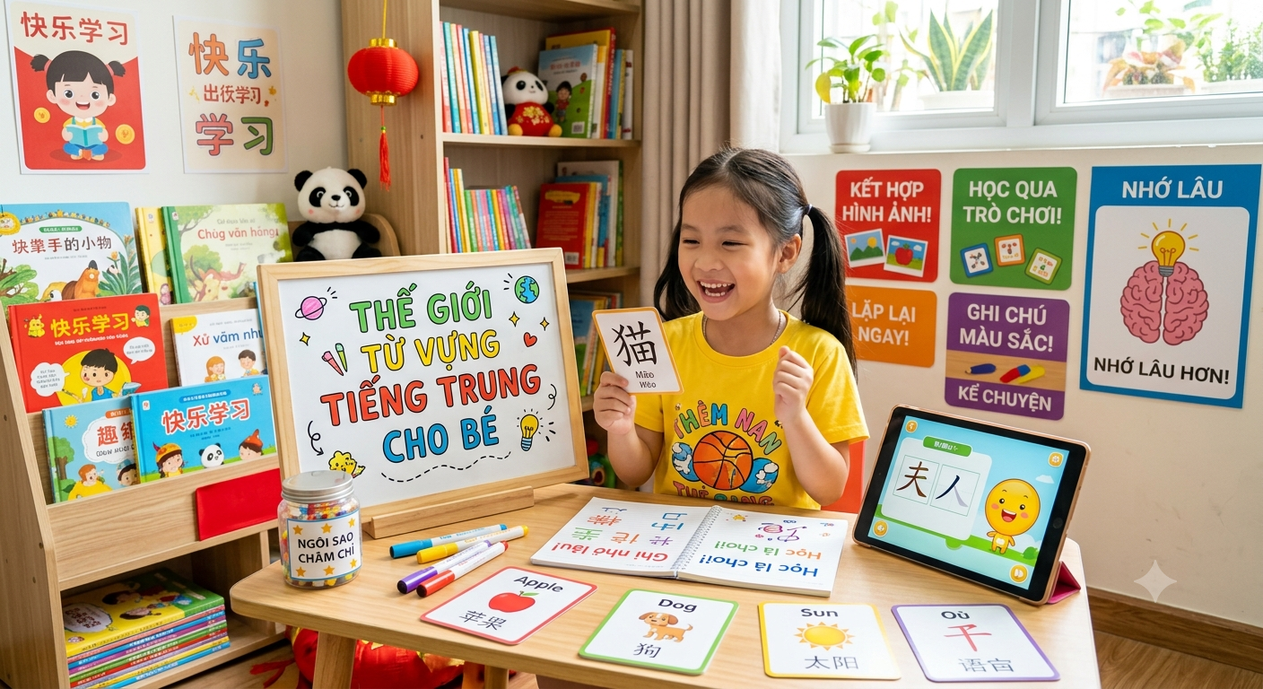 Cách Giúp Trẻ Ghi Nhớ Từ Vựng Tiếng Trung Nhanh Và Lâu