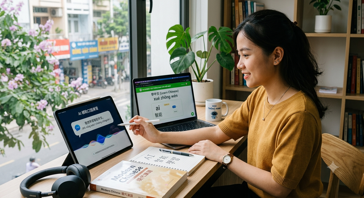Học Tiếng Trung Trong Thời Đại AI: Cách Học Thông Minh Hơn Mỗi Ngày