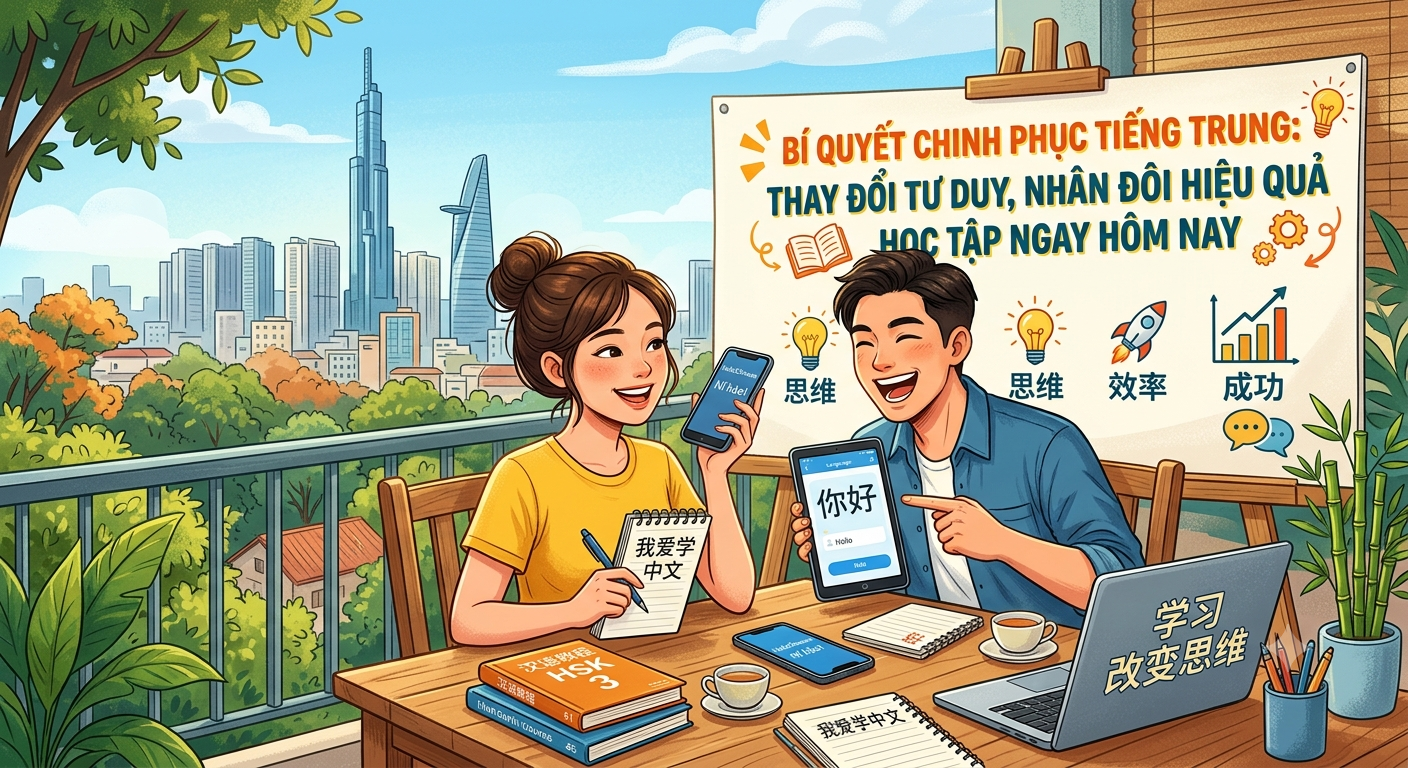 Bí quyết chinh phục tiếng Trung: Thay đổi tư duy, nhân đôi hiệu quả học tập ngay hôm nay