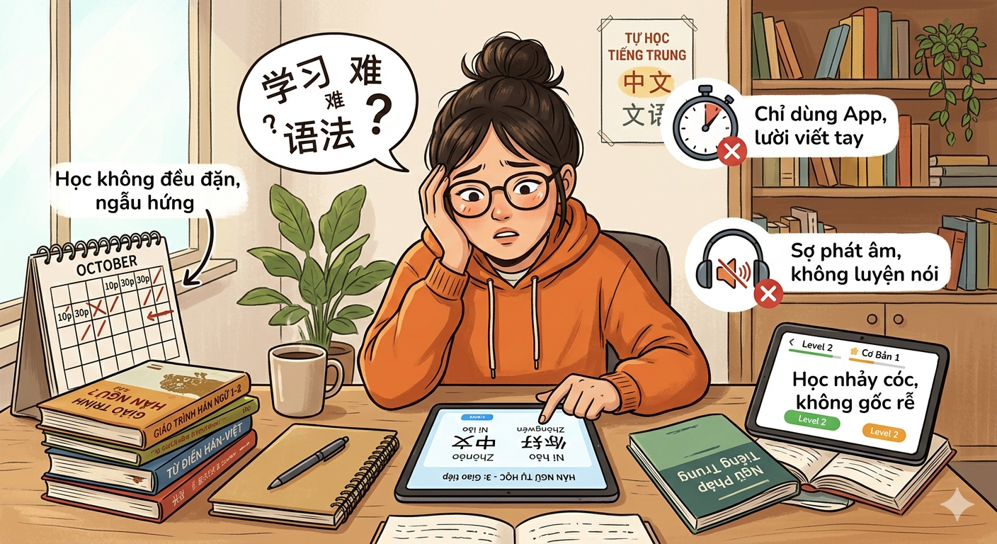 Những Sai Lầm Thường Gặp Khi Tự Học Giao Tiếp Tiếng Trung