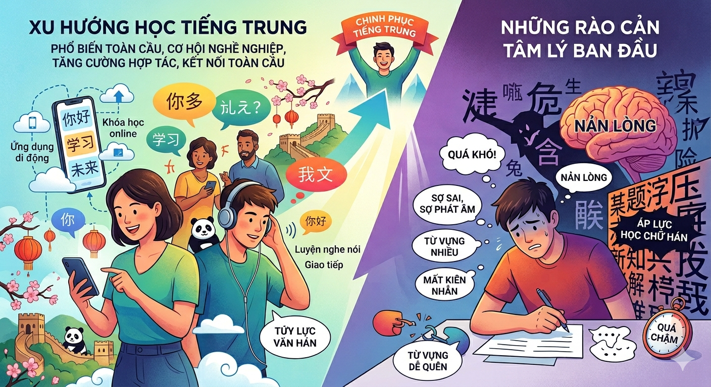 Bối cảnh phát triển của xu hướng học tiếng trung hiện nay