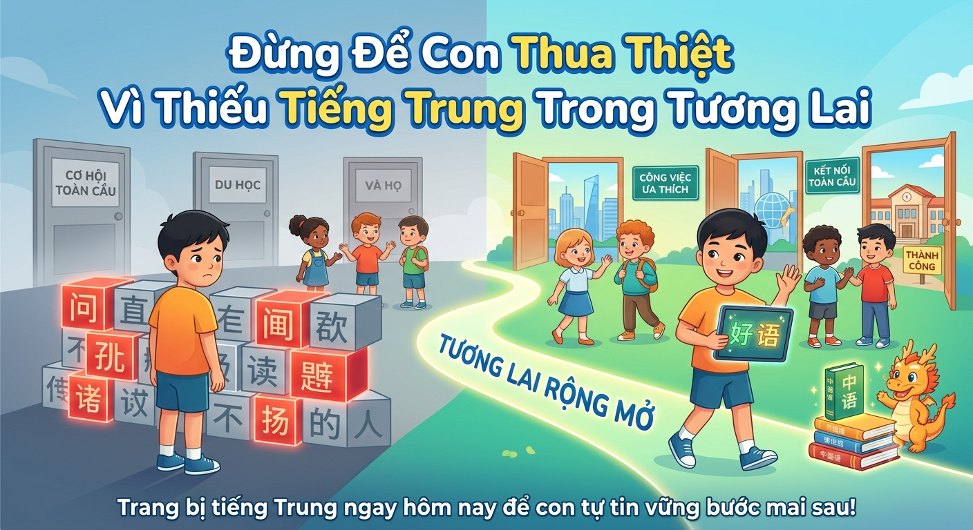 Đừng Để Con Thua Thiệt Vì Thiếu Tiếng Trung Trong Tương Lai