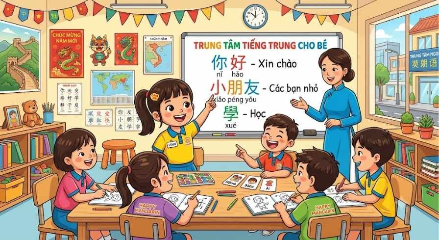 cho-tre-den-trung-tam-hoc-tieng-trung