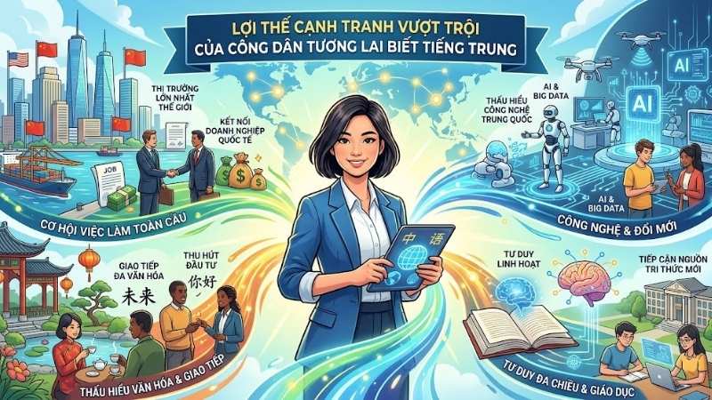 lợi thế khi biết tiếng trung
