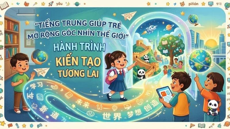 Tiếng Trung giúp trẻ mở rộng góc nhìn thế giới