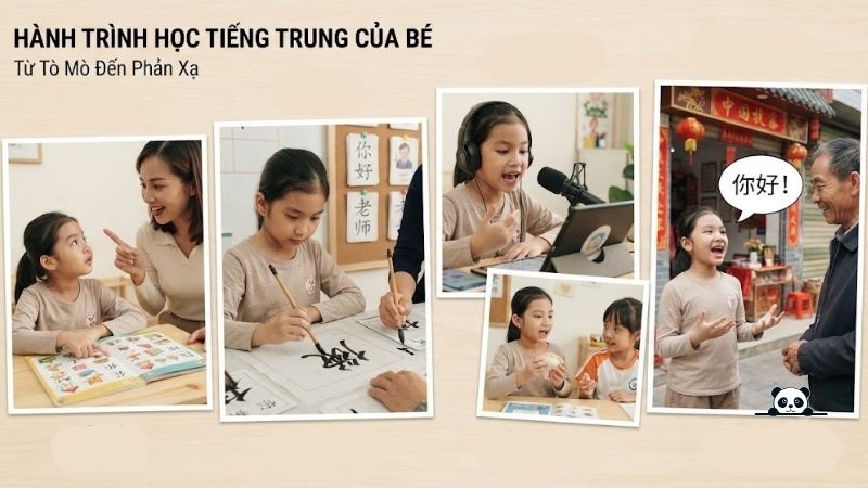 Hành trình học tiếng Trung của trẻ
