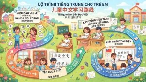 Nghe – Nói – Đọc – Viết Lộ trình giúp trẻ học tiếng Trung